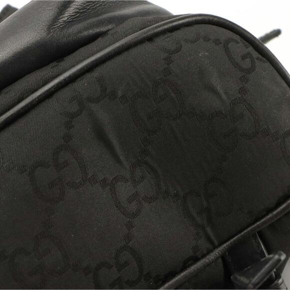 Gucci Piston Lock Backpack Purse in GG Nylon Canvas and Leather - Picture 9 of 9